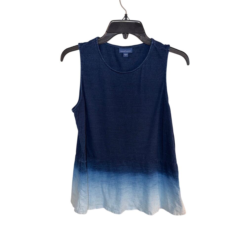 J.Jill Pure Jill Indigo Women’s Small Ombre Sleeveless Tank Top Blue